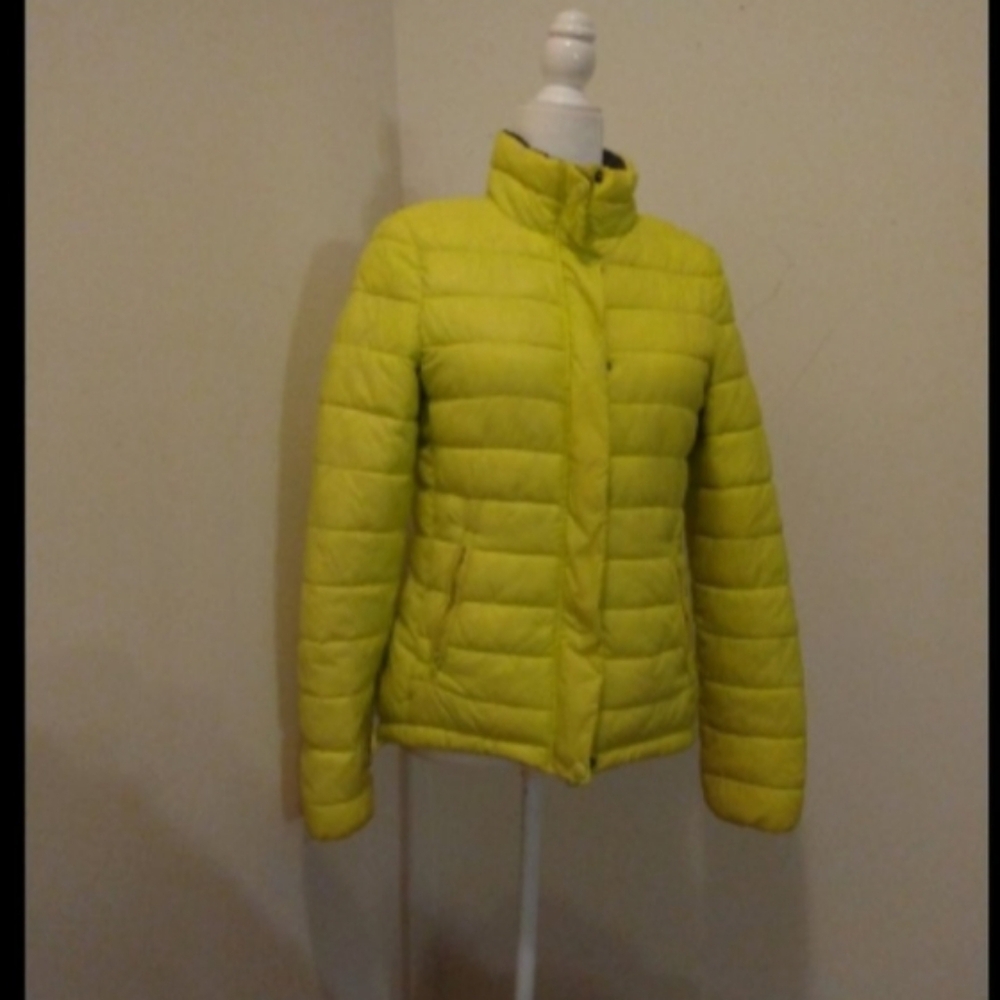 American Eagle Womens Neon Puffer Jacket Sz S